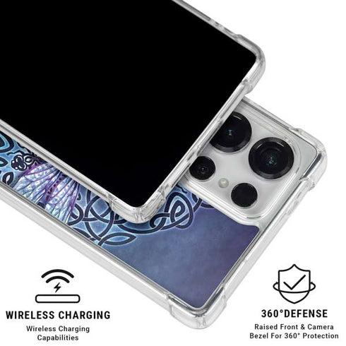 Dragonfly Celtic Knot by Brigid Ashwood Galaxy S26 Ultra Clear Case