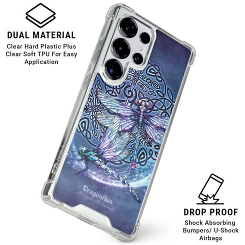 Dragonfly Celtic Knot by Brigid Ashwood Galaxy S26 Ultra Clear Case