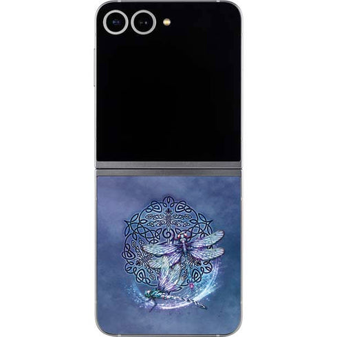 Dragonfly Celtic Knot by Brigid Ashwood Galaxy Z Flip6 Skin