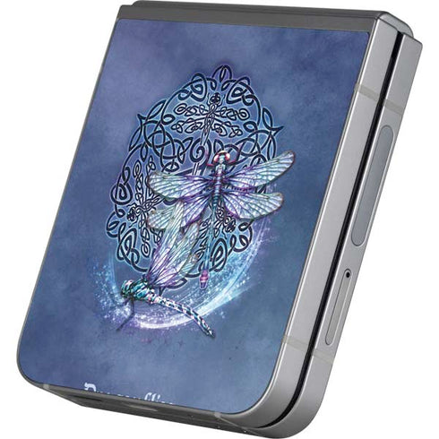 Dragonfly Celtic Knot by Brigid Ashwood Galaxy Z Flip6 Skin