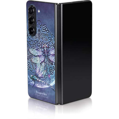 Dragonfly Celtic Knot by Brigid Ashwood Galaxy Z Fold5 5G Skin