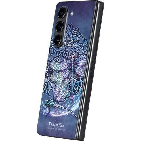 Dragonfly Celtic Knot by Brigid Ashwood Galaxy Z Fold5 5G Skin