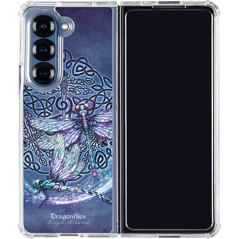 Dragonfly Celtic Knot by Brigid Ashwood Galaxy Z Fold6 Clear Case