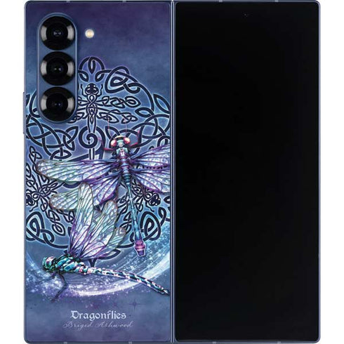 Dragonfly Celtic Knot by Brigid Ashwood Galaxy Z Fold6 Skin
