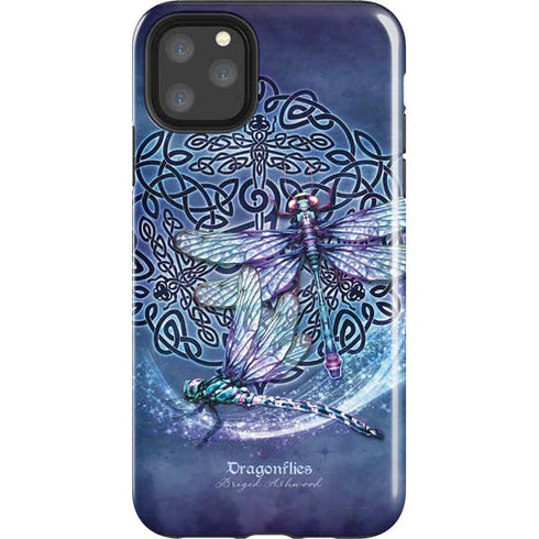 Dragonfly Celtic Knot by Brigid Ashwood iPhone Cases