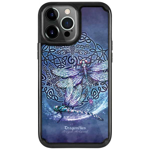 Dragonfly Celtic Knot by Brigid Ashwood iPhone Cases