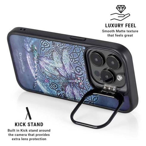 Dragonfly Celtic Knot by Brigid Ashwood iPhone 13 Pro Kickstand Case