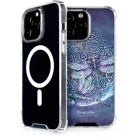 Dragonfly Celtic Knot by Brigid Ashwood iPhone Cases
