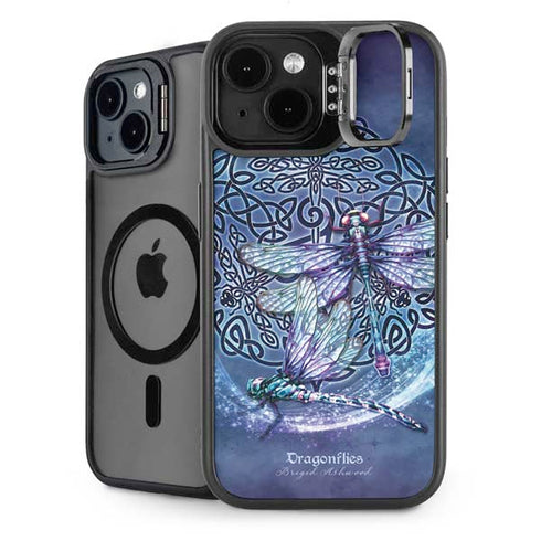 Dragonfly Celtic Knot by Brigid Ashwood iPhone 15 Plus Kickstand Case