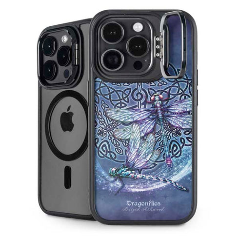 Dragonfly Celtic Knot by Brigid Ashwood iPhone 15 Pro Kickstand Case