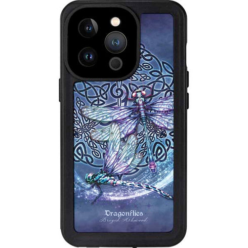 Dragonfly Celtic Knot by Brigid Ashwood iPhone 15 Pro Waterproof Case