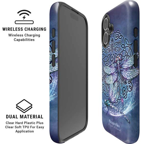 Dragonfly Celtic Knot by Brigid Ashwood iPhone 16 Magsafe Impact Case