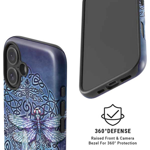 Dragonfly Celtic Knot by Brigid Ashwood iPhone 16 Plus Magsafe Impact Case