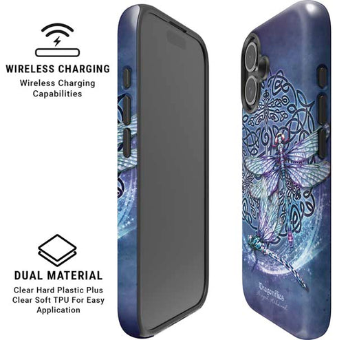 Dragonfly Celtic Knot by Brigid Ashwood iPhone 16 Plus Magsafe Impact Case