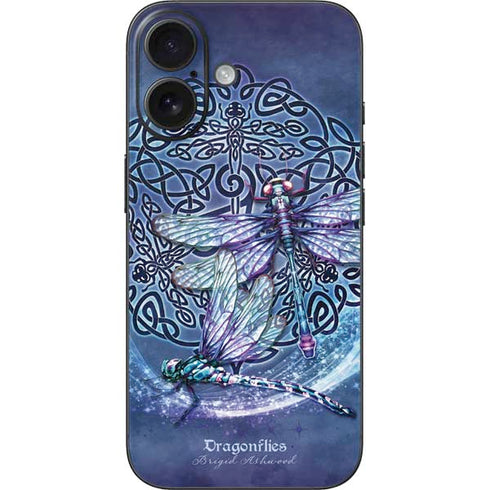 Dragonfly Celtic Knot by Brigid Ashwood iPhone 16 Skin