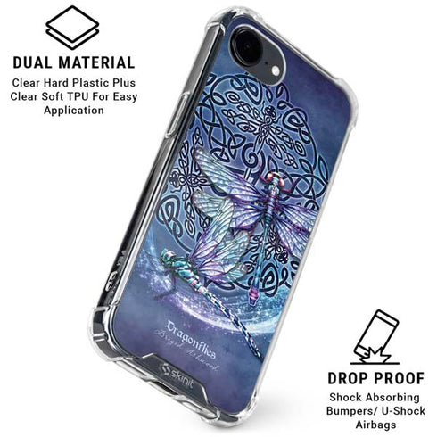 Dragonfly Celtic Knot by Brigid Ashwood iPhone 16e Clear Case
