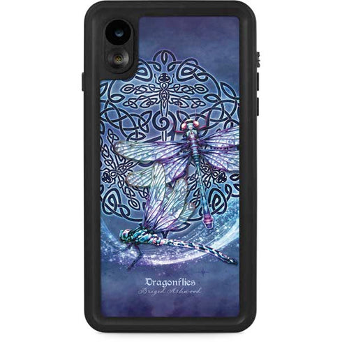 Dragonfly Celtic Knot by Brigid Ashwood iPhone Cases