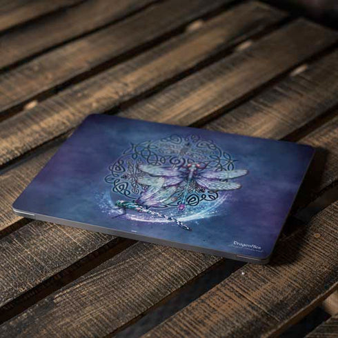 Dragonfly Celtic Knot by Brigid Ashwood Apple MacBook Air Skin