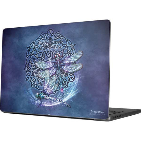 Dragonfly Celtic Knot by Brigid Ashwood Apple MacBook Pro 14-inch Skin