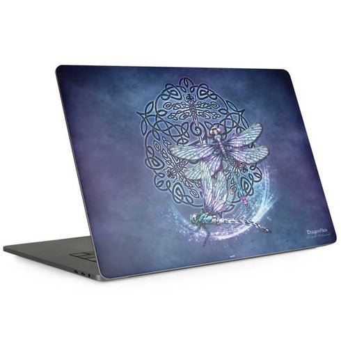 Dragonfly Celtic Knot by Brigid Ashwood MacBook Skins