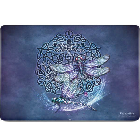 Dragonfly Celtic Knot by Brigid Ashwood MacBook Skins