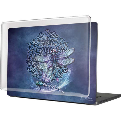Dragonfly Celtic Knot by Brigid Ashwood MacBook Cases