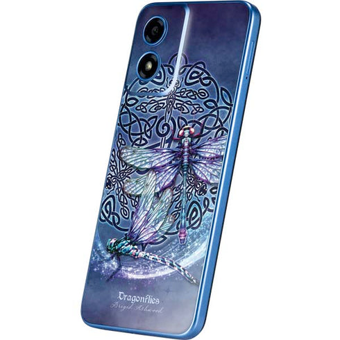 Dragonfly Celtic Knot by Brigid Ashwood Moto G Play 4G (2024) Skin