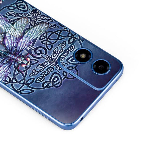 Dragonfly Celtic Knot by Brigid Ashwood Moto G Play 4G (2024) Skin