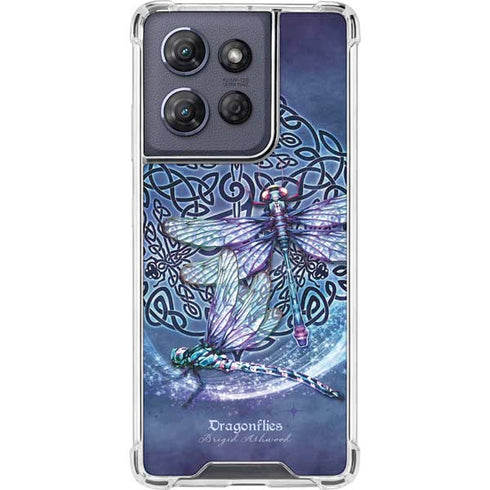 Dragonfly Celtic Knot by Brigid Ashwood Moto G Play 5G (2025) Clear Case