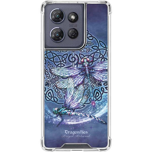 Dragonfly Celtic Knot by Brigid Ashwood Moto G Stylus 5G (2025) Clear Case
