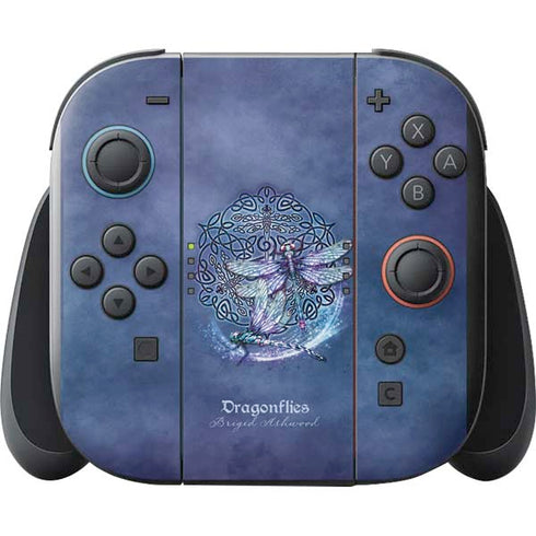 Dragonfly Celtic Knot by Brigid Ashwood Nintendo Switch 2 (2025) with Joy-Con Skin