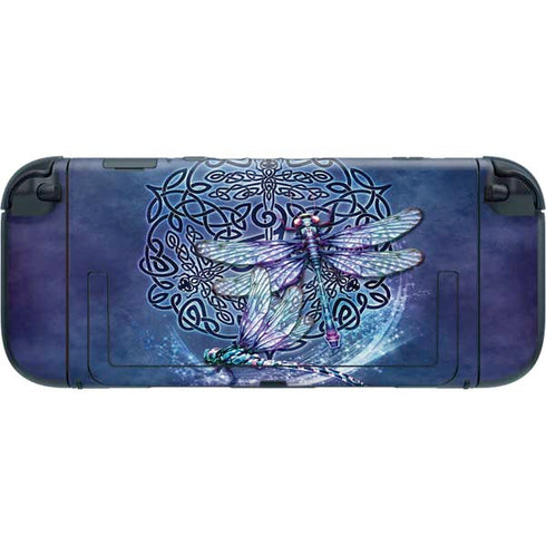 Dragonfly Celtic Knot by Brigid Ashwood Nintendo Switch 2 (2025) with Joy-Con Skin