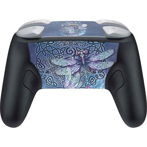 Dragonfly Celtic Knot by Brigid Ashwood Nintendo Switch 2 (2025) Pro Controller Skin