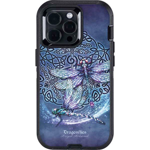 Dragonfly Celtic Knot by Brigid Ashwood Otterbox Defender iPhone Skin