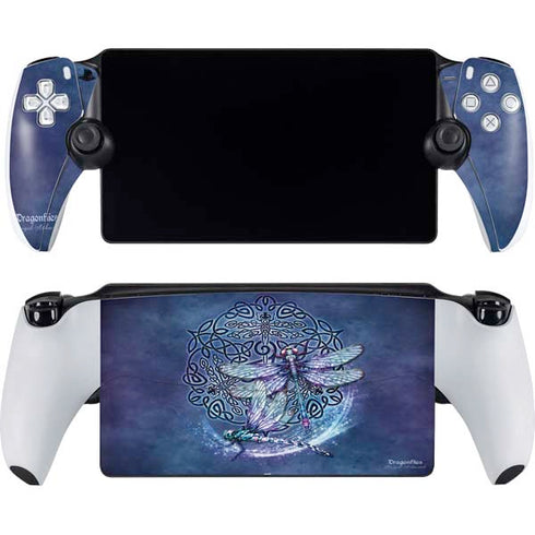 Dragonfly Celtic Knot by Brigid Ashwood PlayStation Portal Remote Player Skin
