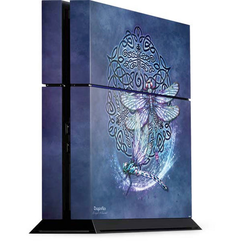 Dragonfly Celtic Knot by Brigid Ashwood PlayStation PS4 Skins