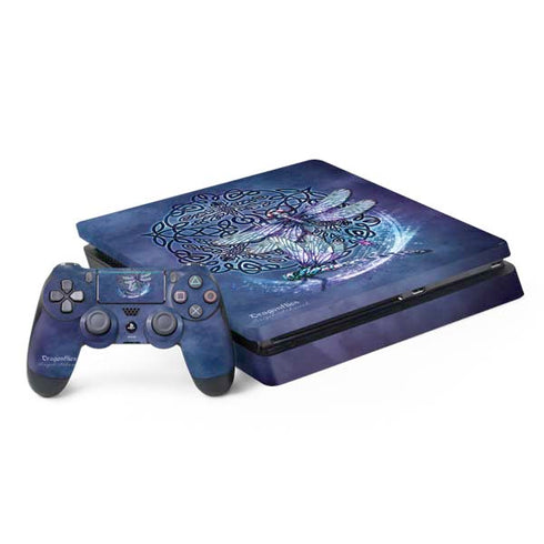 Dragonfly Celtic Knot by Brigid Ashwood PlayStation PS4 Skins