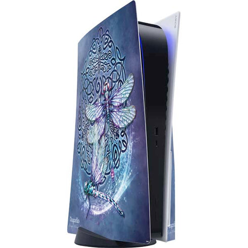 Dragonfly Celtic Knot by Brigid Ashwood PlayStation PS5 Skins