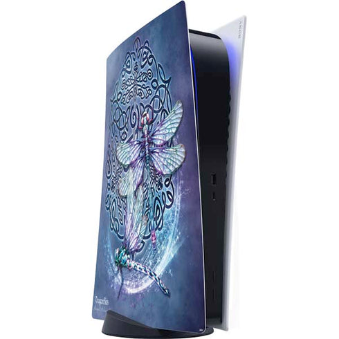 Dragonfly Celtic Knot by Brigid Ashwood PlayStation PS5 Skins