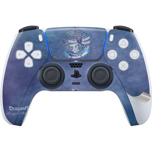 Dragonfly Celtic Knot by Brigid Ashwood PS5 Pro Disk Bundle Skin