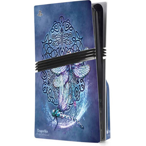 Dragonfly Celtic Knot by Brigid Ashwood PlayStation PS5 Skins