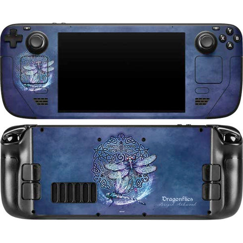 Dragonfly Celtic Knot by Brigid Ashwood Steam Deck Handheld Gaming Computer OLED Skin