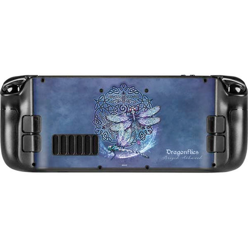 Dragonfly Celtic Knot by Brigid Ashwood Steam Deck Handheld Gaming Computer OLED Skin