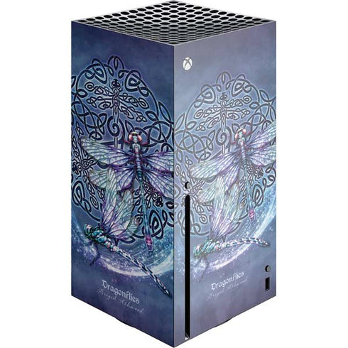 Dragonfly Celtic Knot by Brigid Ashwood Xbox Series X Skins