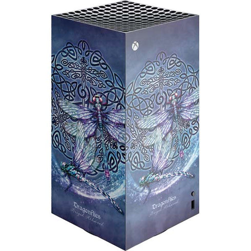 Dragonfly Celtic Knot by Brigid Ashwood XBox Series X Digital Edition Console Skin