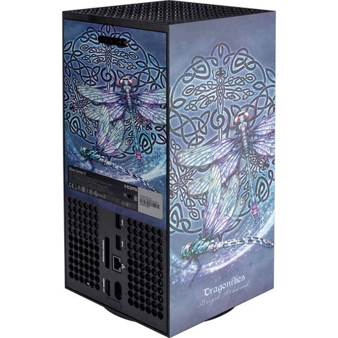 Dragonfly Celtic Knot by Brigid Ashwood XBox Series X Digital Edition Console Skin