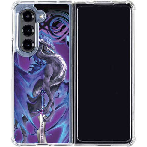 Dragonsword Stormblade by Ruth Thompson Galaxy Z Fold5 5G Clear Case