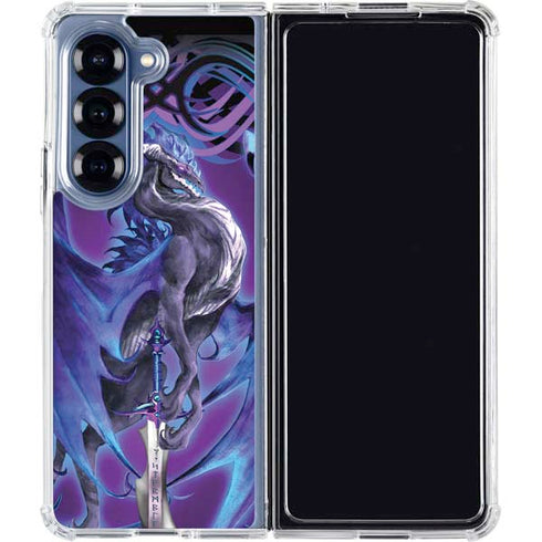 Dragonsword Stormblade by Ruth Thompson Galaxy Z Fold6 Clear Case