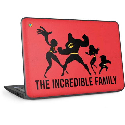 Disney The Incredibles Family Sillhouette HP Chromebook Skin