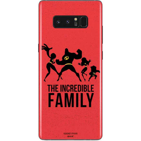 Disney The Incredibles Family Sillhouette Galaxy Note 8 Skin